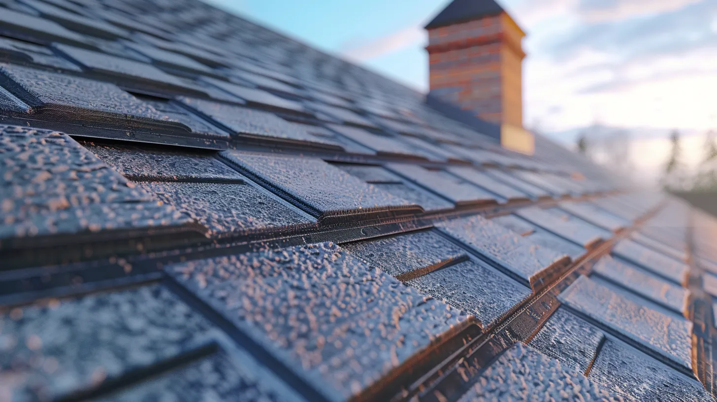 Detail of metal roofing installation in Hamilton showing quality flashing and water management