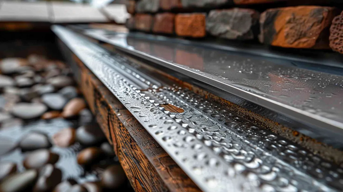 Close-up of professional flashing installation on a Hamilton roof