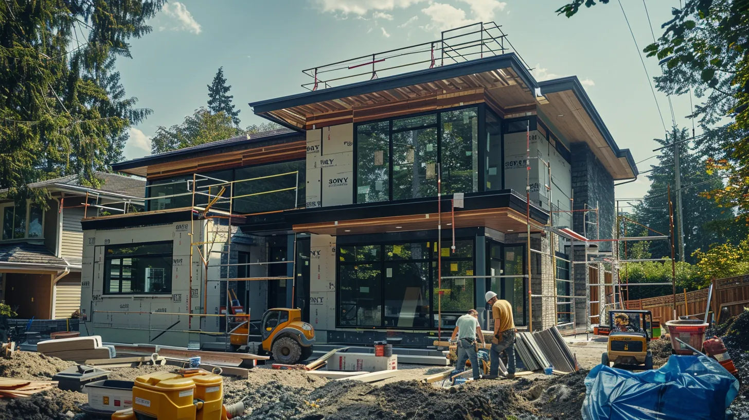 Professional contractors installing modern siding on a Hamilton residential property