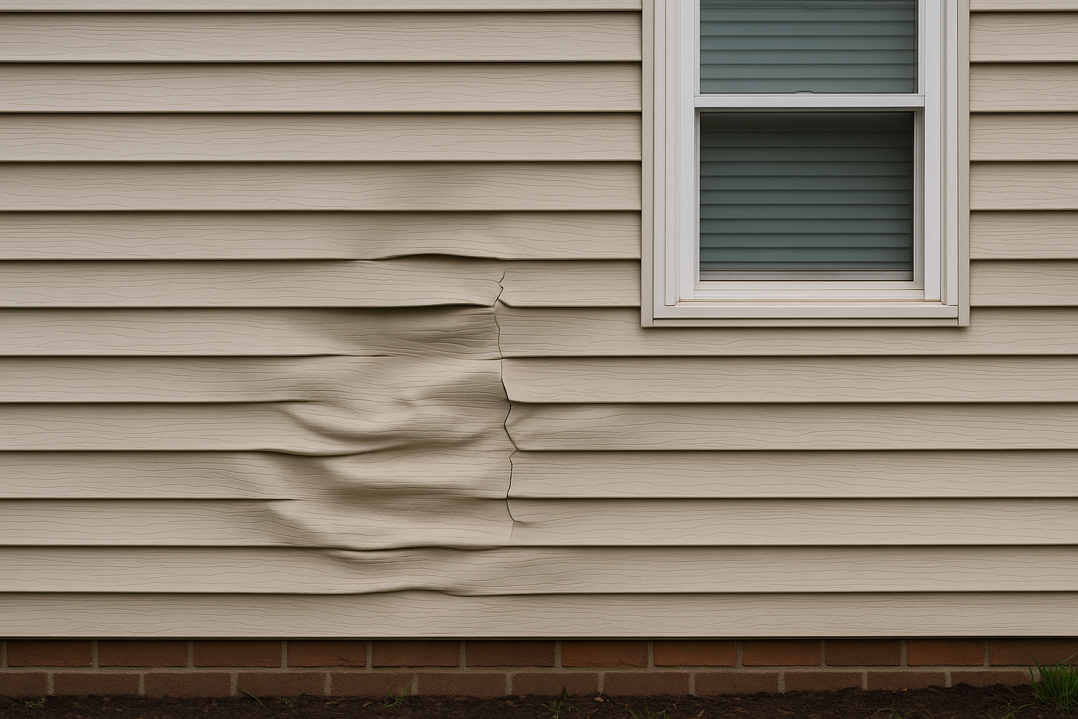 Signs of siding damage on Canadian home